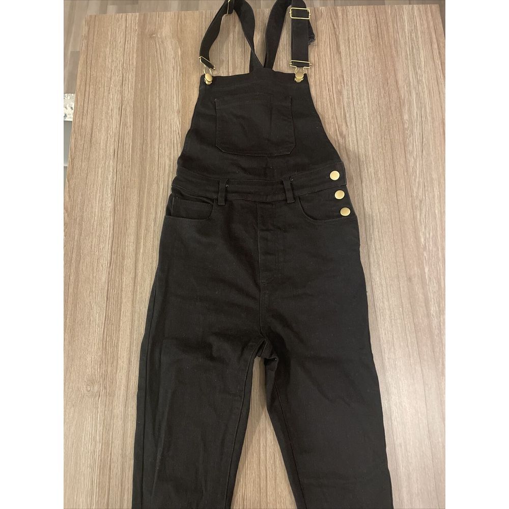 SSO by Danielle Bernstein Second Skin Overalls Black Skinny Size XS